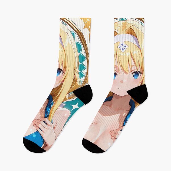 Item preview, Alice Zuberg Sword Art Online Bright Portrait Blue Gold Glow designed and sold by TanglenRabbit.