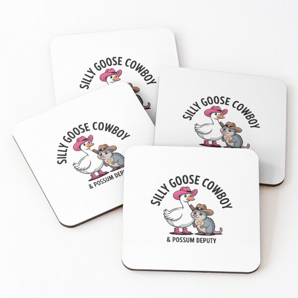 Item preview, Kawaii Goose & Anxious Possum Cowboy Vibe Aesthetic Art designed and sold by Mr-wow.