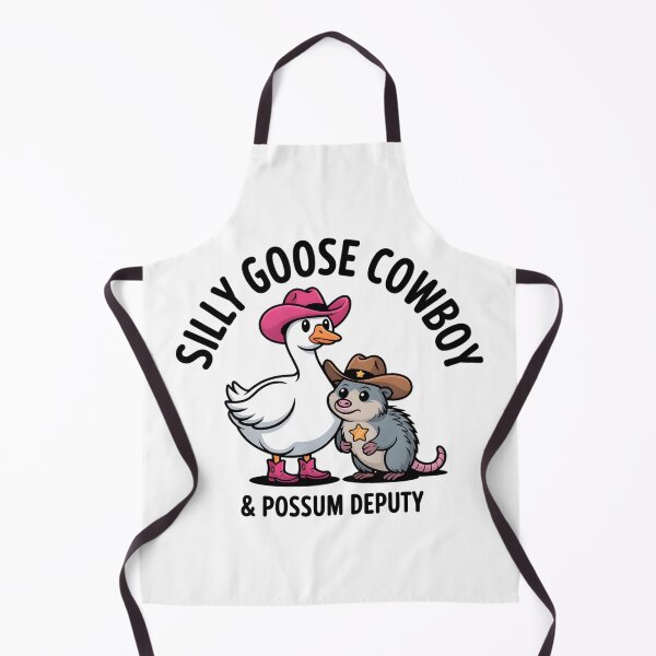 Item preview, Kawaii Goose & Anxious Possum Cowboy Vibe Aesthetic Art designed and sold by Mr-wow.