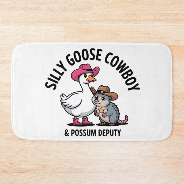 Item preview, Kawaii Goose & Anxious Possum Cowboy Vibe Aesthetic Art designed and sold by Mr-wow.