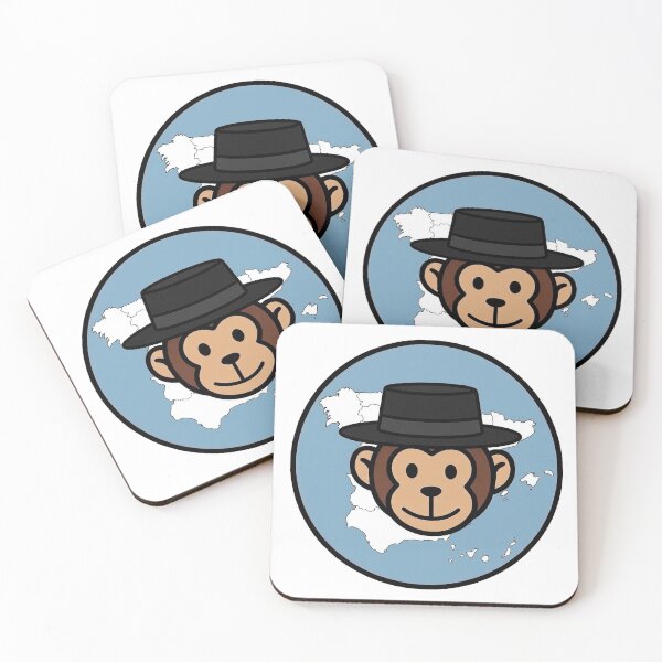Item preview, Spain – Cordobés Hat – Travel Monkey – Circle Badge Design designed and sold by MyMonkeyMerch.