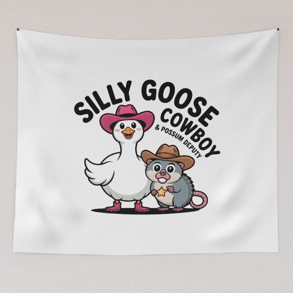 Item preview, Silly Goose Cowboy forgot the lasso Funny Sarcastic Humour Decal designed and sold by Mr-wow.