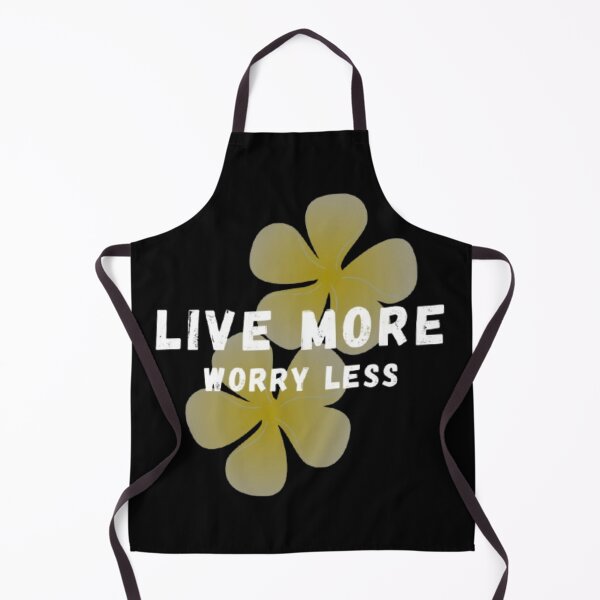 Item preview, Live More Worry Less Floral Motivational Quote Minimal Aesthetic Design designed and sold by CutePearlStudio.