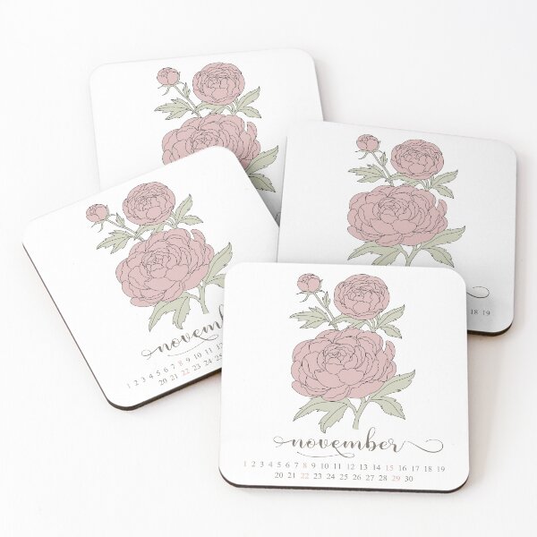 Item preview, November Birth Month Flower: Peony Botanical Art designed and sold by storieslanguage.