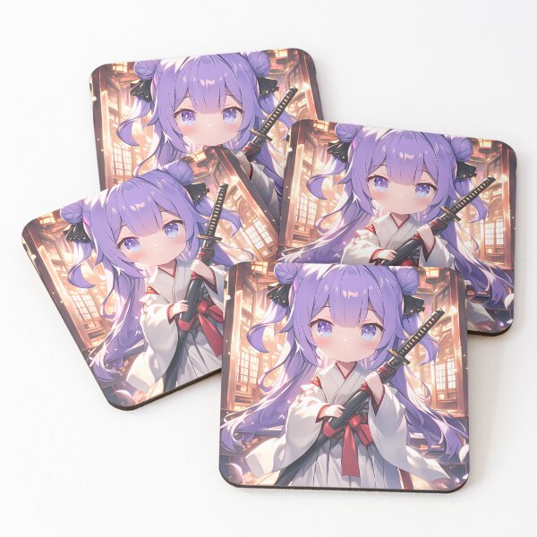 Item preview, Unicorn Azur Lane Chibi Shrine Lanterns Purple Hair Spring designed and sold by TanglenRabbit.