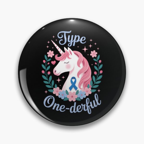 Item preview, One-Derful Unicorn Diabetic Type 1 Diabetes T1D Kids designed and sold by PunkNation-Arts.