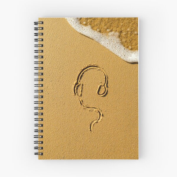 Item preview, Headphones and Audio Cable Inscribed in Golden Sand designed and sold by chase-thewave.