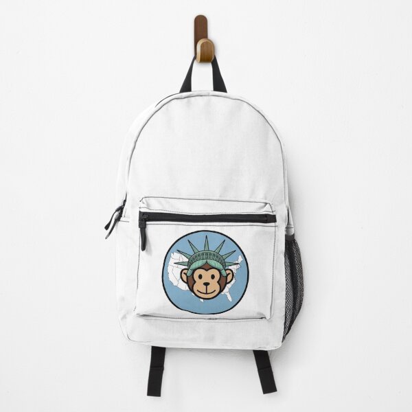 Item preview, USA – Statue of Liberty Crown – Travel Monkey – Circle Badge Design designed and sold by MyMonkeyMerch.