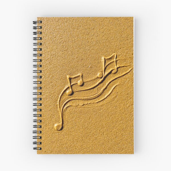 Item preview, Flowing Musical Staff and Notes in Golden Sand designed and sold by chase-thewave.