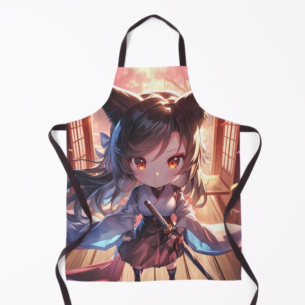 Item preview, Atago Azur Lane Chibi Fox Girl Torii Gate Sunset Cherry Blossoms designed and sold by TanglenRabbit.