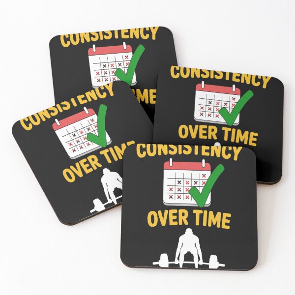 Item preview, Consistency Over Time Motivate Weight Lifting Workout designed and sold by StuffNestie.