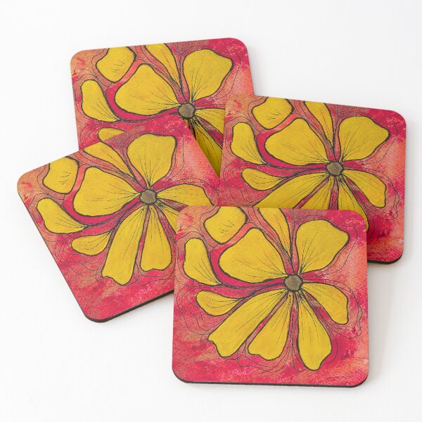 Item preview, yellow flower love designed and sold by Bold Colour Art.