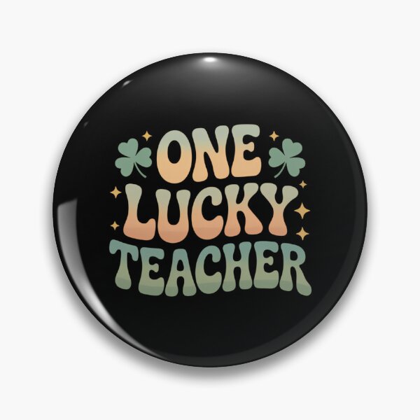Item preview, One Lucky Teacher Groovy Teacher St Patrick's Day designed and sold by PunkNation-Arts.
