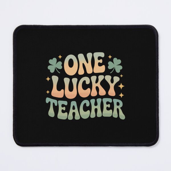 Item preview, One Lucky Teacher Groovy Teacher St Patrick's Day designed and sold by PunkNation-Arts.