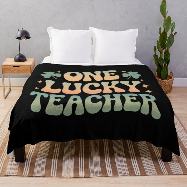 Item preview, One Lucky Teacher Groovy Teacher St Patrick's Day designed and sold by PunkNation-Arts.