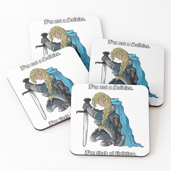 Item preview, Tired of Fighting - Chronic Illness Knight designed and sold by ChronicCrafting.