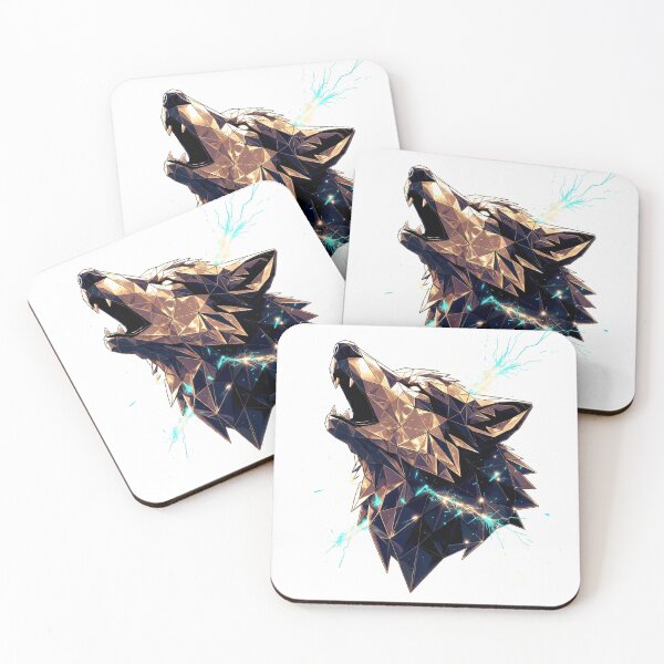 Item preview, Geometric Wolf Energy Surge designed and sold by TommySpark.