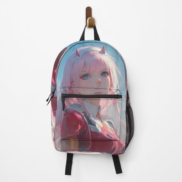 Item preview, Zero Two Darling In The Franxx Pink Hair Soft Pastel Sky Moment designed and sold by TanglenRabbit.