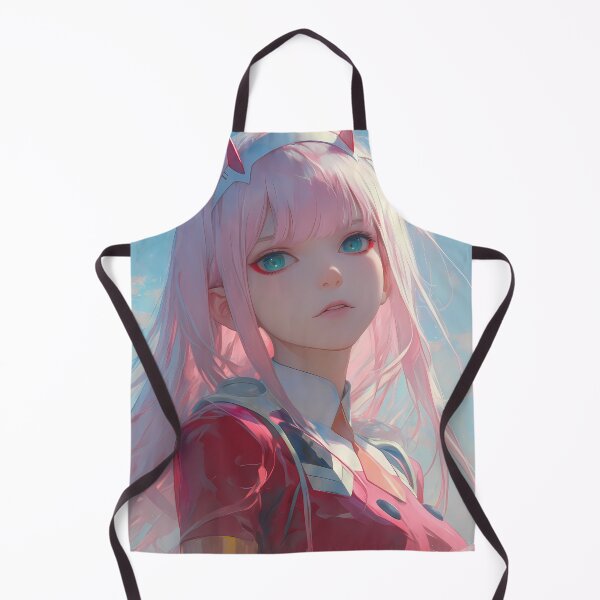 Item preview, Zero Two Darling In The Franxx Pink Hair Soft Pastel Sky Moment designed and sold by TanglenRabbit.