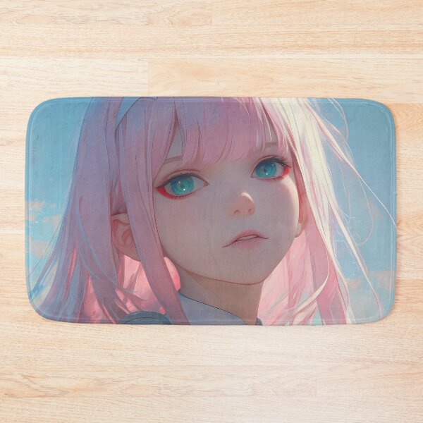 Item preview, Zero Two Darling In The Franxx Pink Hair Soft Pastel Sky Moment designed and sold by TanglenRabbit.
