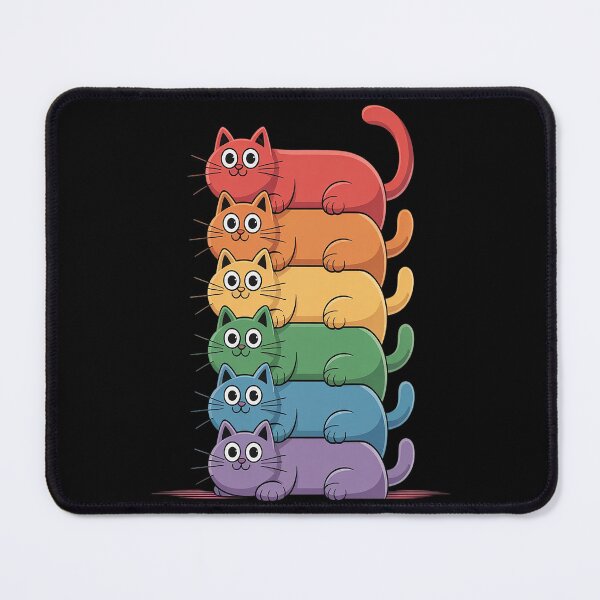 Item preview, Cat Stack Rainbow Gay Pride Cute LGBT Animal Pet Lover designed and sold by LacostCarl.