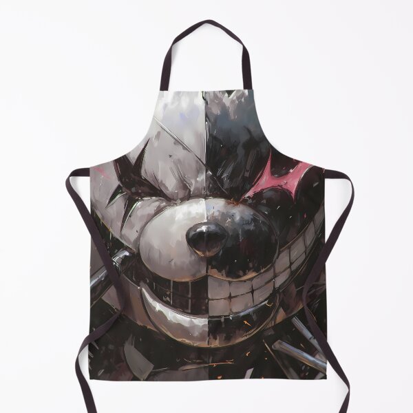 Item preview, Monokuma Danganronpa Monochrome Split Mascot Closeup designed and sold by TanglenRabbit.