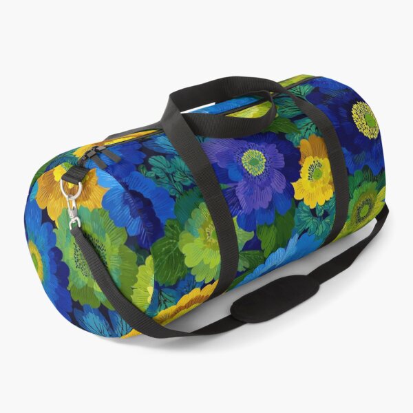 Item preview, Vibrant Scandinavian Marimekko Floral Pattern | Bold Blue Green Flowers | Retro Modern Botanical Design designed and sold by CraftedHome.