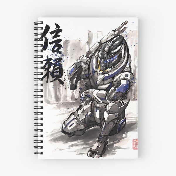 Item preview, Mass Effect Garrus Sumie Style With Japanese Calligraphy designed and sold by osoromogulk.