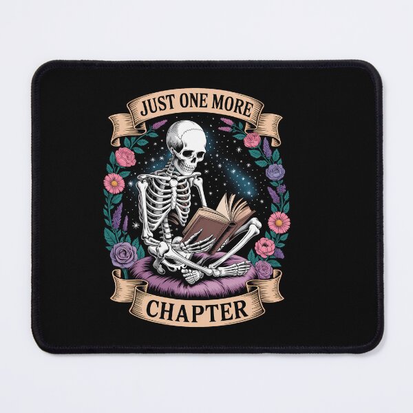 Item preview, Just One More Chapter Skeleton Read Book Floral Book Lover designed and sold by HellD3vil-Art.
