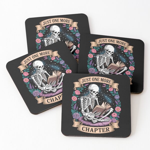 Item preview, Just One More Chapter Skeleton Read Book Floral Book Lover designed and sold by HellD3vil-Art.