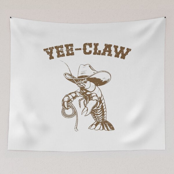 Item preview, Crawfish, Yee Claw Crawfish, Western Crawfish, Sarcastic, Funny Beach Cowboy Crawfish designed and sold by ThatTheoHall.