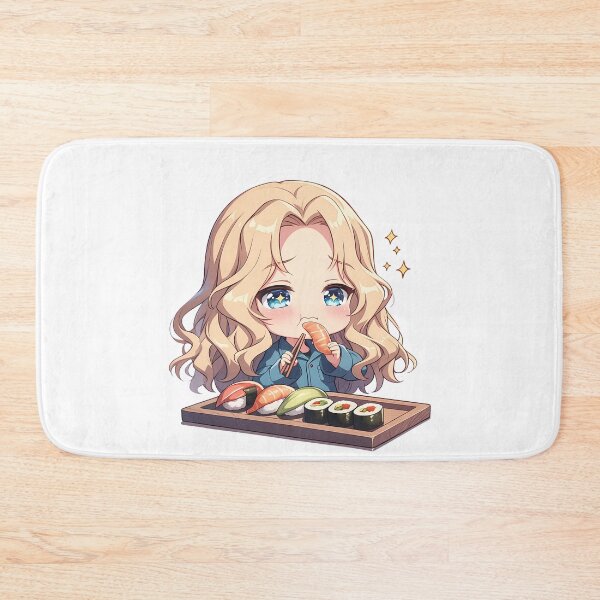 Item preview, Kay Girls Und Panzer Kawaii Chibi Sushi Snack Vibes designed and sold by Spraykart.