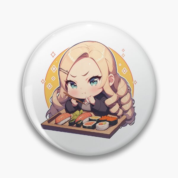 Item preview, Justine Caroline Persona 5 Kawaii Chibi Sushi Duo Vibes designed and sold by Spraykart.