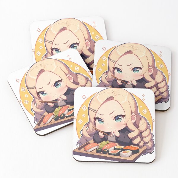 Item preview, Justine Caroline Persona 5 Kawaii Chibi Sushi Duo Vibes designed and sold by Spraykart.