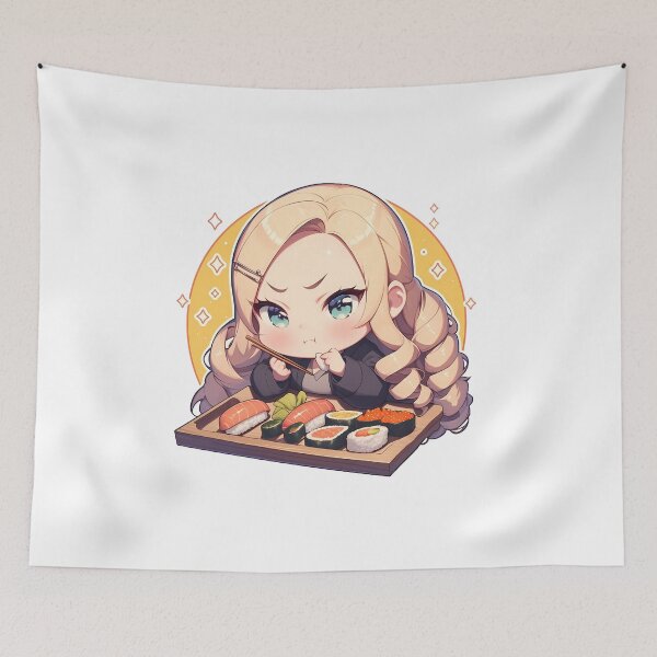 Item preview, Justine Caroline Persona 5 Kawaii Chibi Sushi Duo Vibes designed and sold by Spraykart.