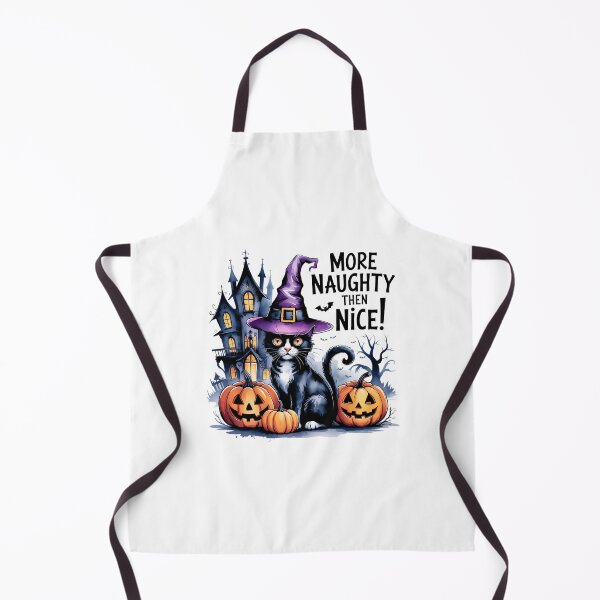 Item preview, More Naughty then nice black cat witch halloween designed and sold by HellD3vil-Art.