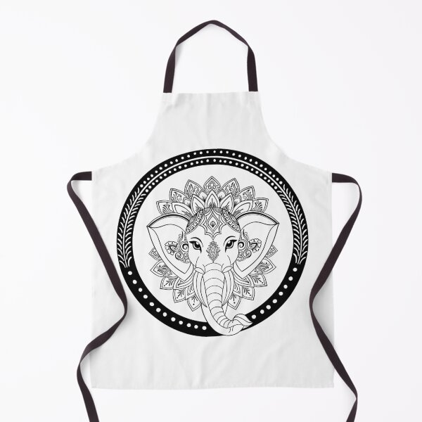 Item preview, Elephant Mandala Lotus Crown Boho Spiritual Art designed and sold by DColourMuse.