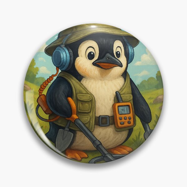 Item preview, Treasure Hunter Penguin designed and sold by Fort Galaxy.