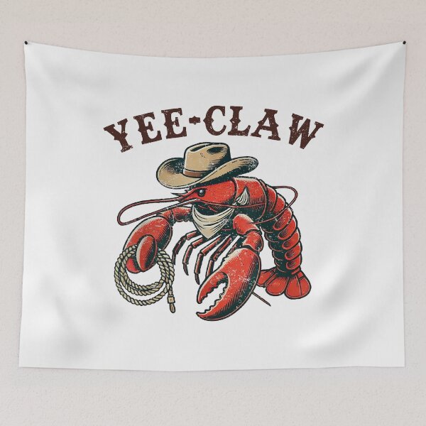 Item preview, Yee Claw Lobste, Western Crawfish, Cowboy Hat Crawfish designed and sold by ThatTheoHall.