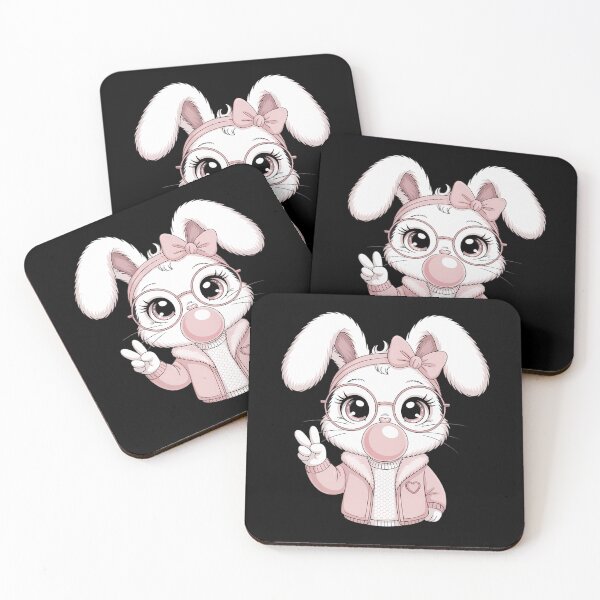 Item preview, Rabbit Bunny Blowing Bubble Gum Easter Day Cute designed and sold by HellD3vil-Art.