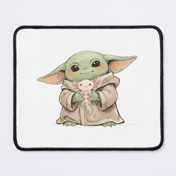 Item preview, BABY YODA WITH AXOLOTL designed and sold by LIS AND MELIVERSO.