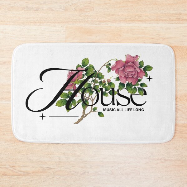 Item preview, HOUSE MUSIC  - Rose Tinted Grooves (Black) designed and sold by Discothreadz.