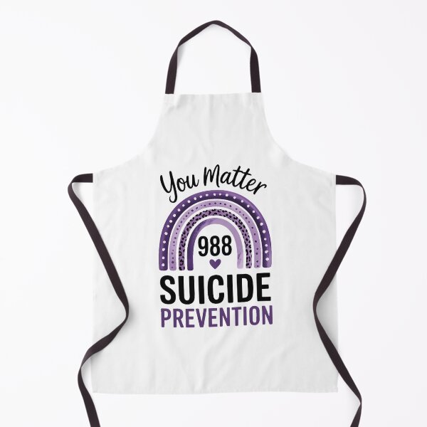 Item preview, Rainbow you matter 988 suicide prevention colorful ribbon designed and sold by HellD3vil-Art.
