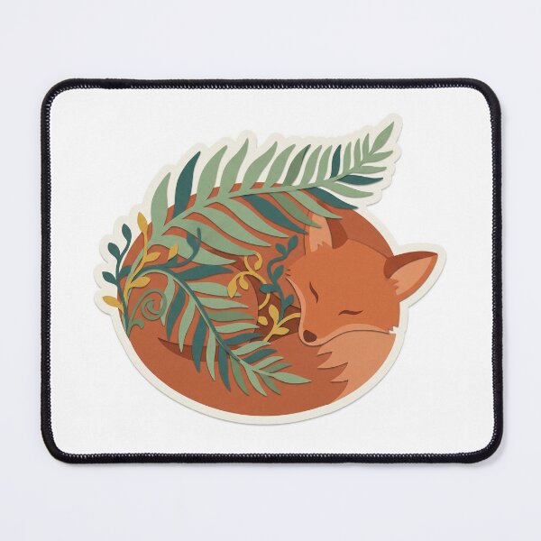 Item preview, Fern Frond Forest Fox designed and sold by belajarubic.