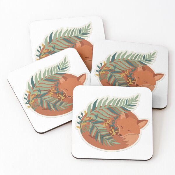 Item preview, Fern Frond Forest Fox designed and sold by belajarubic.