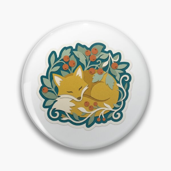 Item preview, Berry Bush Slumber Fox designed and sold by belajarubic.