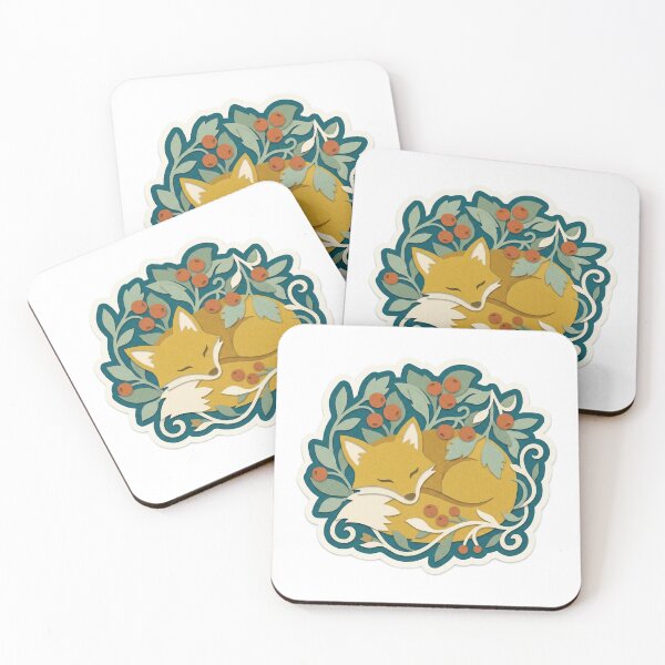 Item preview, Berry Bush Slumber Fox designed and sold by belajarubic.