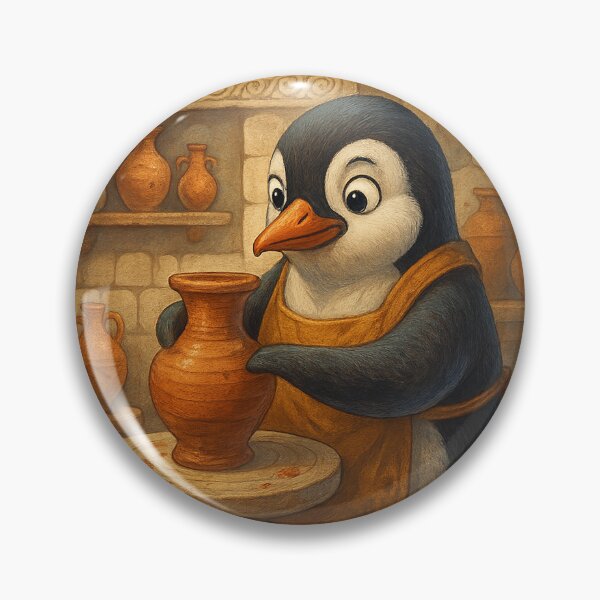 Item preview, Pottery Penguin designed and sold by Fort Galaxy.