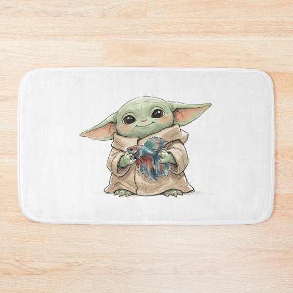 Item preview, BABY YODA WITH BETTA FISH designed and sold by LIS AND MELIVERSO.