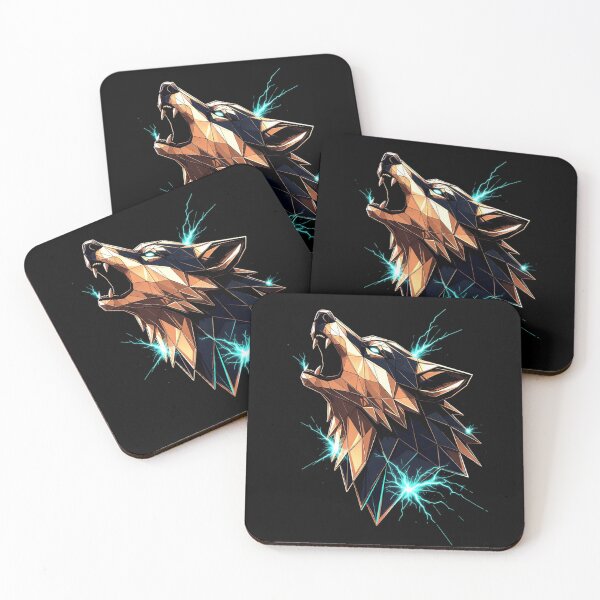 Item preview, Geometric Wolf Energy Surge designed and sold by TommySpark.